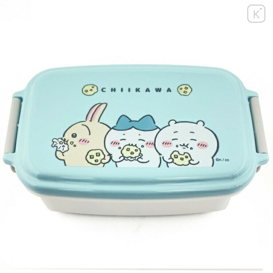 Japan Chiikawa Bento Lunch Box - Chiikawa / Hachiware / Rabbit / Blue - 3