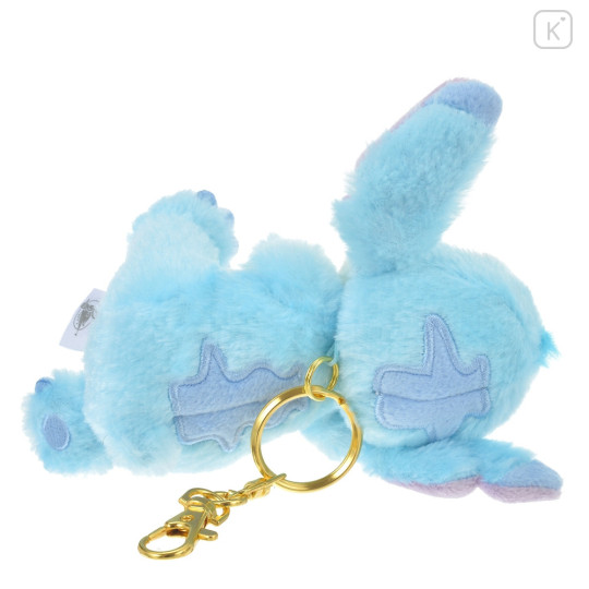 Japan Disney Store Plush Keychain - Stitch / Gororin Relaxing - 3