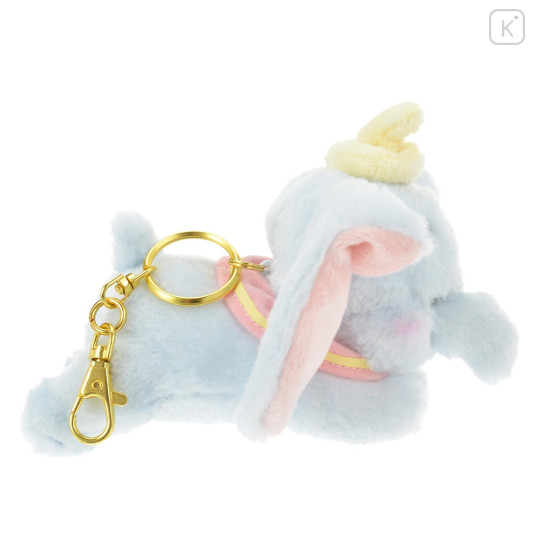 Japan Disney Store Plush Keychain - Dumbo / Gororin Relaxing - 4