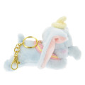 Japan Disney Store Plush Keychain - Dumbo / Gororin Relaxing - 4