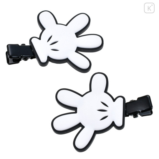 Japan Disney Store Hair Clip Set of 2 - Mickey Mouse Hand - 2