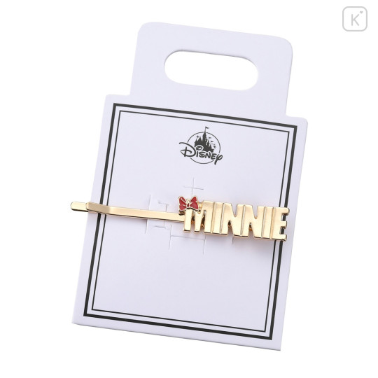 Japan Disney Store Hair Pin - Minnie Mouse / Gold - 2