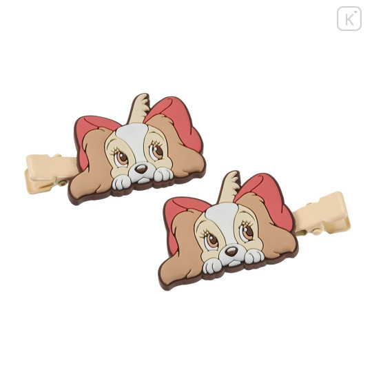 Japan Disney Store Hair Clip Set of 2 - Lady and the Tramp - 2