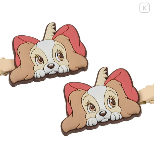 Japan Disney Store Hair Clip Set of 2 - Lady - 4