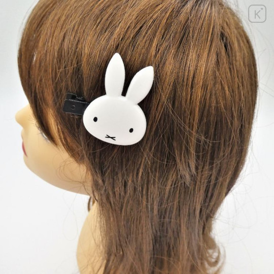 Japan Miffy Hair Clip Set of 2 - White - 3