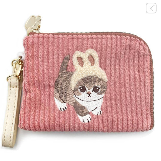 Japan Mofusand Accessory Pouch with Reel - Cat : Rabbit - 1