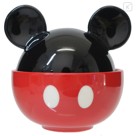 Japan Disney Small Bowl with Lid - Mickey Mouse - 1