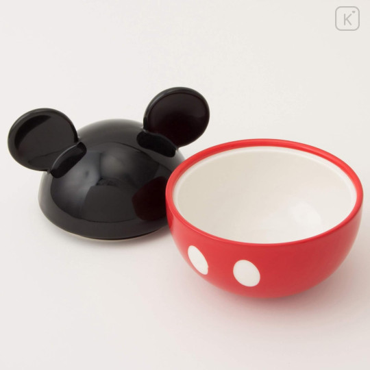 Japan Disney Small Bowl with Lid - Mickey Mouse - 5