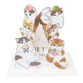 Japan Mofusand 3D Greeting Card - Cat / Ice Cream / Have A Happy Day - 1