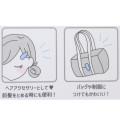 Japan Sanrio Hair Clip Set of 2 - Kuromi / Smile - 3