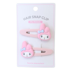 Japan Sanrio Hair Clip Set of 2 - My Melody / Smile