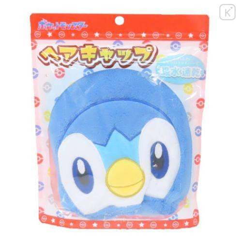 Japan Pokemon Quick Dry Towel Hair Cap - Piplup - 4