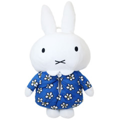 Japan Miffy Tissue Box Cover Plush - Blue Flora Dress