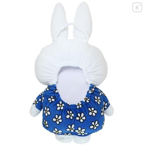 Japan Miffy Tissue Box Cover Plush - Blue Flora Dress - 4