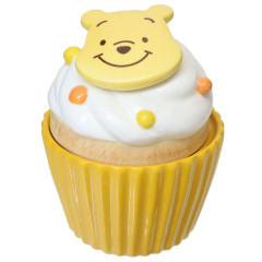 Japan Disney Storage Container Canister - Winnie The Pooh / Cupcake