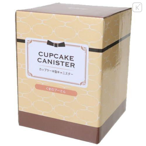 Japan Disney Storage Container Canister - Winnie The Pooh / Cupcake - 4