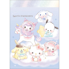 Japan Sanrio Mini Notepad - Characters / Toddler Baby / Night
