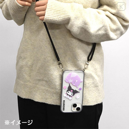 Japan Sanrio IIIIfit Loop iPhone Case - Kuromi / iPhone15 & iPhone14 & iPhone13 - 5