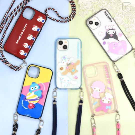 Japan Sanrio IIIIfit Loop iPhone Case - Hangyodon / iPhone15 & iPhone14 & iPhone13 - 7