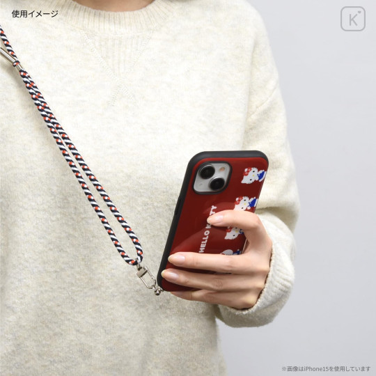 Japan Sanrio IIIIfit Loop iPhone Case - Hello Kitty / iPhone15Pro - 6