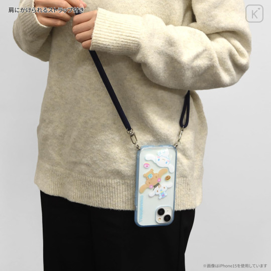 Japan Sanrio IIIIfit Loop iPhone Case - Cinnamoroll / iPhone15Pro - 2
