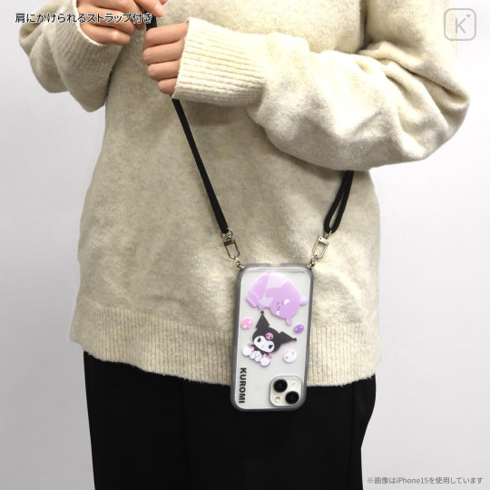 Japan Sanrio IIIIfit Loop iPhone Case - Kuromi / iPhone15Pro - 2