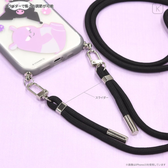 Japan Sanrio IIIIfit Loop iPhone Case - Kuromi / iPhone15Pro - 4