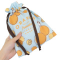 Japan Peanuts Drawstring Bag - Snoopy / Orange Light Blue - 2