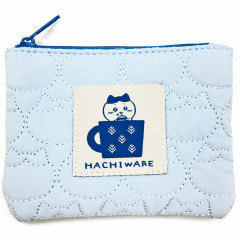 Japan Chiikawa Small Flat Pouch - Hachiware / Light Blue