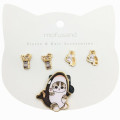 Japan Mofusand Earrings & Hair Tie - Cat / Penguin & Polar Bear & Shark - 1