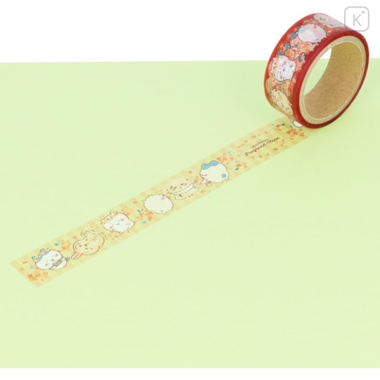 Japan Chiikawa Semi Transparent Masking Tape - Autumn Orange - 3