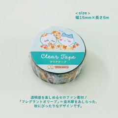 Japan Chiikawa Semi Transparent Masking Tape - Autumn Mint