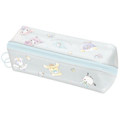 Japan Sanrio Twin Zipper Pen Case - Characters / Toddler Baby / Day