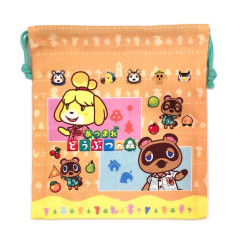 Japan Animal Crossing Drawstring Bag (S) - Orange