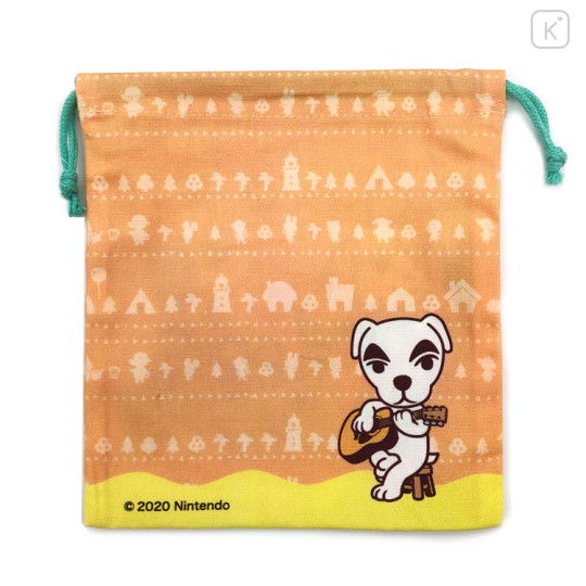 Japan Animal Crossing Drawstring Bag (S) - Orange - 2