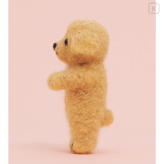 Japan Hamanaka Wool Needle Felting Kit - Toy Poodle / Standing Pose - 2