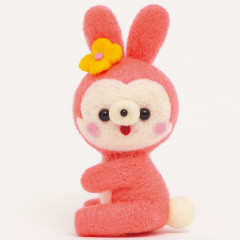 Japan Hamanaka Aclaine Needle Felting Kit - Pink Rabbit