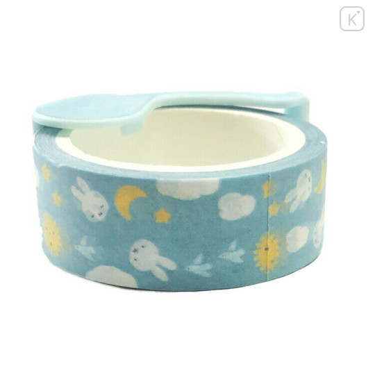 Japan Miffy Rib bon Bon Washi Masking Tape & Cutter - Blue Sky - 2