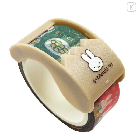 Japan Miffy Rib bon Bon Washi Masking Tape & Cutter - Snack Time - 1