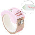 Japan Peanuts Rib bon Bon Washi Masking Tape & Cutter - Snoopy : Friends Name - 3