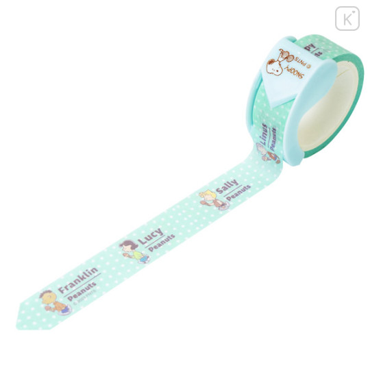 Japan Peanuts Rib bon Bon Washi Masking Tape & Cutter - Snoopy : Kids Name - 2
