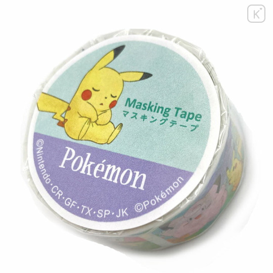 Japan Pokemon Washi Paper Masking Tape - Pikachu / Friends - 1