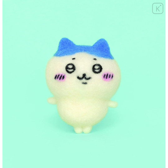 Japan Chiikawa Hamanaka Aclaine Needle Felting Kit - Hachiware - 2