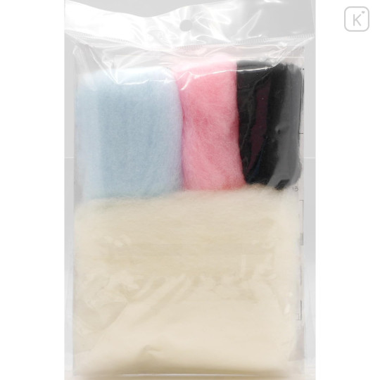 Japan Chiikawa Hamanaka Aclaine Needle Felting Kit - Momonga - 4
