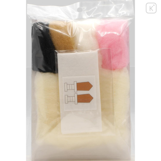 Japan Chiikawa Hamanaka Aclaine Needle Felting Kit - Rakko - 4