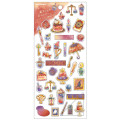 Japan Kamio Sticker - Magic World Decoration & Dessert / Gold Foil - 1