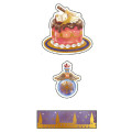 Japan Kamio Sticker - Magic World Decoration & Dessert / Gold Foil - 2