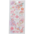 Japan Kamio Sticker Set of 2 - Cherry Blossom / Pink Flower - 3