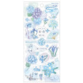 Japan Kamio Sticker Set of 2 - Hydrangea Macrophylla / Blue Flower - 1