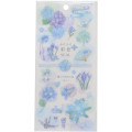 Japan Kamio Sticker Set of 2 - Hydrangea Macrophylla / Blue Flower - 3